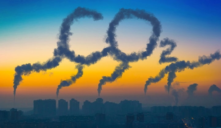 دخالت بشر در گاز دی اکسید کربن