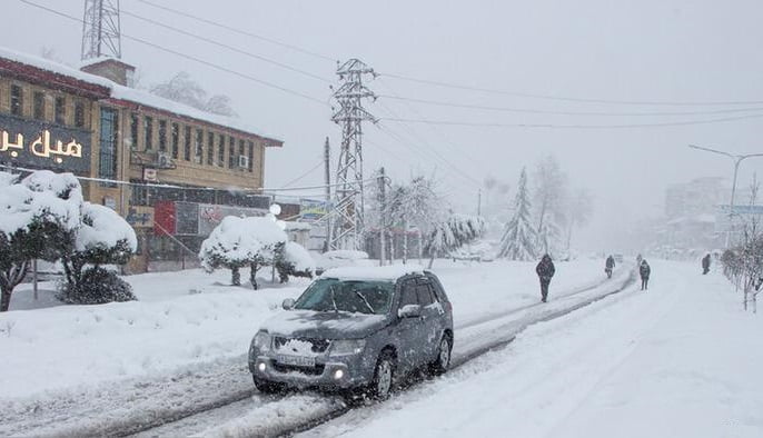 برف و کولاک سنگین در استان گیلان