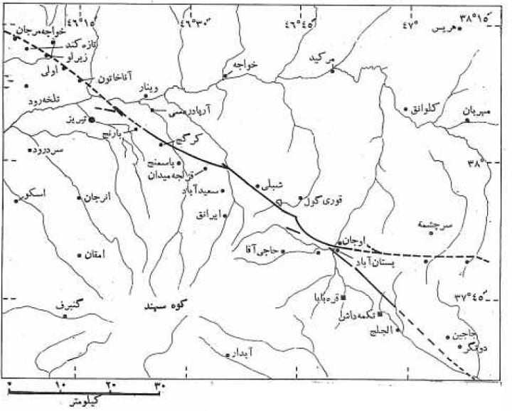 زمینلرزه ویرانگر گسل تبریز در سال 1721 میلادی